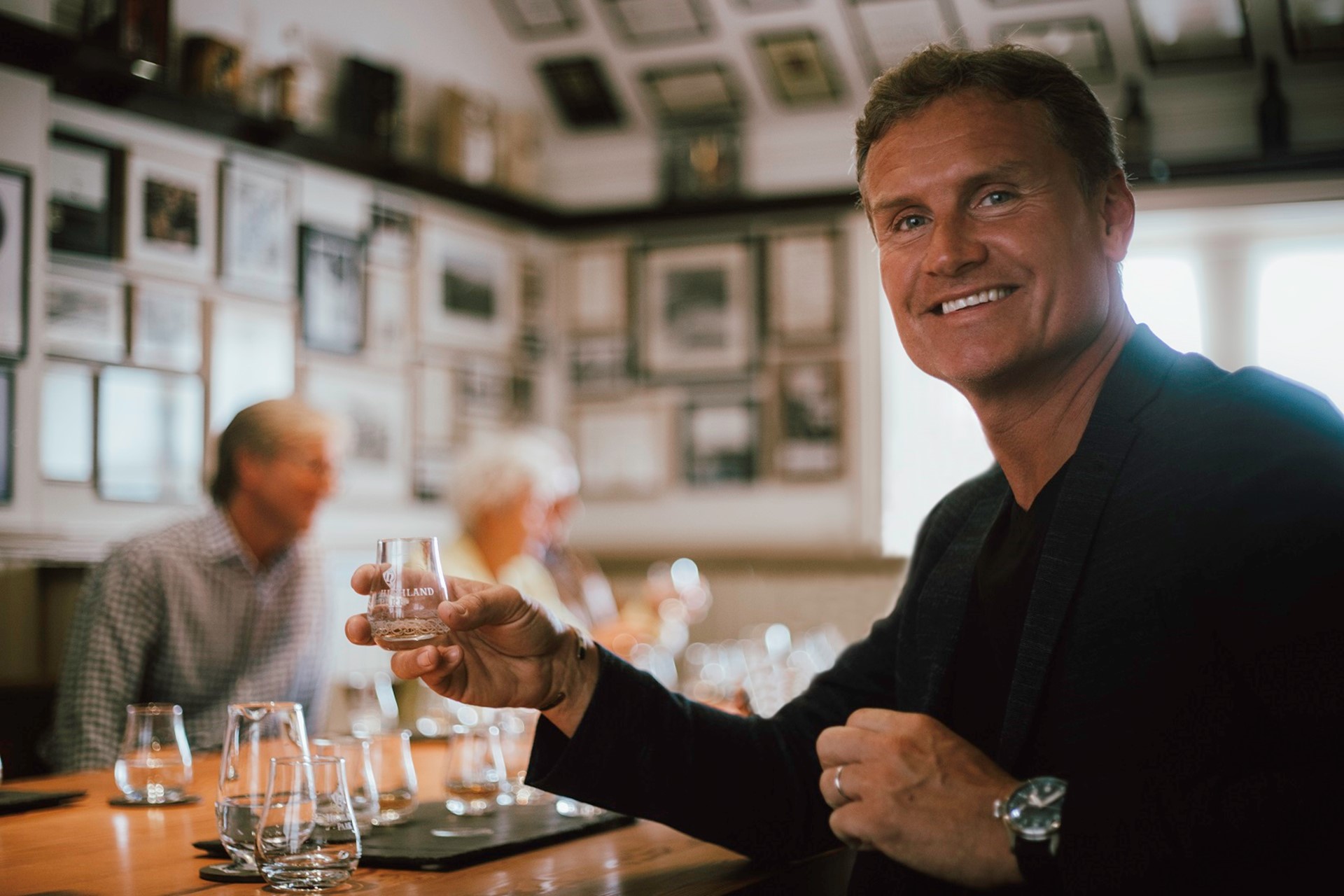F1 racing legend, David Coulthard, partnered with Highland Park to launch the Saltire Edition whiskies
