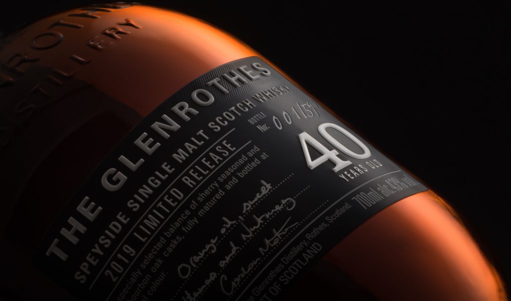 The Glenrothes' first ever 40 Year Old whisky has been matured in a combination of sherry seasoned and ex bourbon oak casks since 1978.